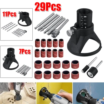7/11/29Pcs Rotary Multi-Tool Electric Grinder Locator Drill Holder HSS Router Drill Bits Setrotary Horn Cap Drill Set
7/11/29Pcs Rotary Multi-Tool Electric Grinder Locator Drill Holder HSS Router Drill Bits Setrotary Horn Cap Drill Set