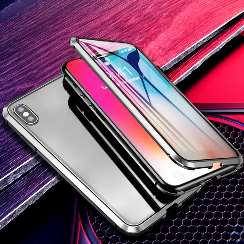 Magnetic Double Glass Case on For Apple iPhone 11 Pro Max X XR XS Max aiphone 11pro Tempered Glass Cover Case Fundas Cover Coque
Magnetic Double Glass Case on For Apple iPhone 11 Pro Max X XR XS Max aiphone 11pro Tempered Glass Cover Case Fundas Cover Coque