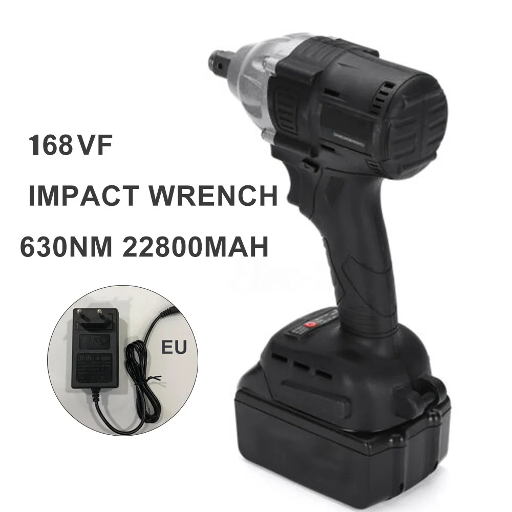 168VF 630NM Electric Cordless Impact Wrench Drill Socket W/ LED Light & Battery Large Capacity Battery For Long Running Time
168VF 630NM Electric Cordless Impact Wrench Drill Socket W/ LED Light & Battery Large Capacity Battery For Long Running Time