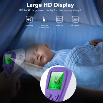 Infrared Thermometer Digital electronic Thermometer Multi-purpose Non-contact measure temperature gun
Infrared Thermometer Digital electronic Thermometer Multi-purpose Non-contact measure temperature gun