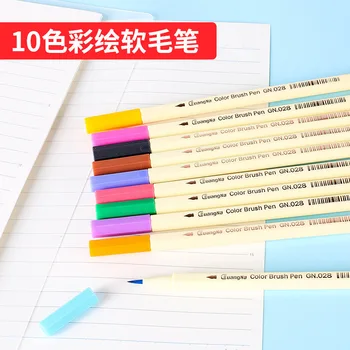 Guangna Painted Soft Brush 10 Color Marker GN028 Soft Head Pen Water-based Erasable Graffiti Pen DIY Black Card Pen
Guangna Painted Soft Brush 10 Color Marker GN028 Soft Head Pen Water-based Erasable Graffiti Pen DIY Black Card Pen