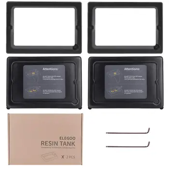 ELEGOO 2 PCS Metal Resin Tank Set with FEP Pre-Installed 2 Lids 2 Allen Wrench Resin Vat Rack SLA LCD 3D Printer Parts Filament
ELEGOO 2 PCS Metal Resin Tank Set with FEP Pre-Installed 2 Lids 2 Allen Wrench Resin Vat Rack SLA LCD 3D Printer Parts Filament