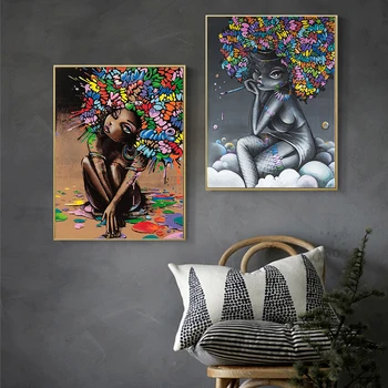 GOODECOR Modern Street Art on Canvas Abstract Girl Graffiti Pop Wall Art Print Poster Fashion Painting for Living Room Decor
GOODECOR Modern Street Art on Canvas Abstract Girl Graffiti Pop Wall Art Print Poster Fashion Painting for Living Room Decor