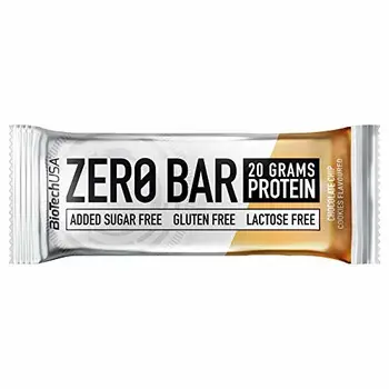 BioTech USA - Zero Bar, 5 x 50g Galletas con chispas de chocolate