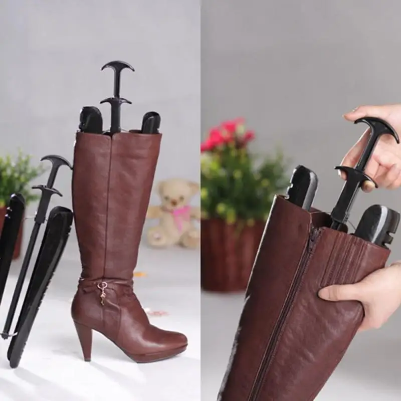 1 Pair Long Automatic Boot Shoe Trees Shapers Stretcher Stand Holder Lady Women 