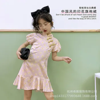 2020 summer new girl dress improved version cheongsam plate buckle bubble sleeve jumpsuit short dress
2020 summer new girl dress improved version cheongsam plate buckle bubble sleeve jumpsuit short dress