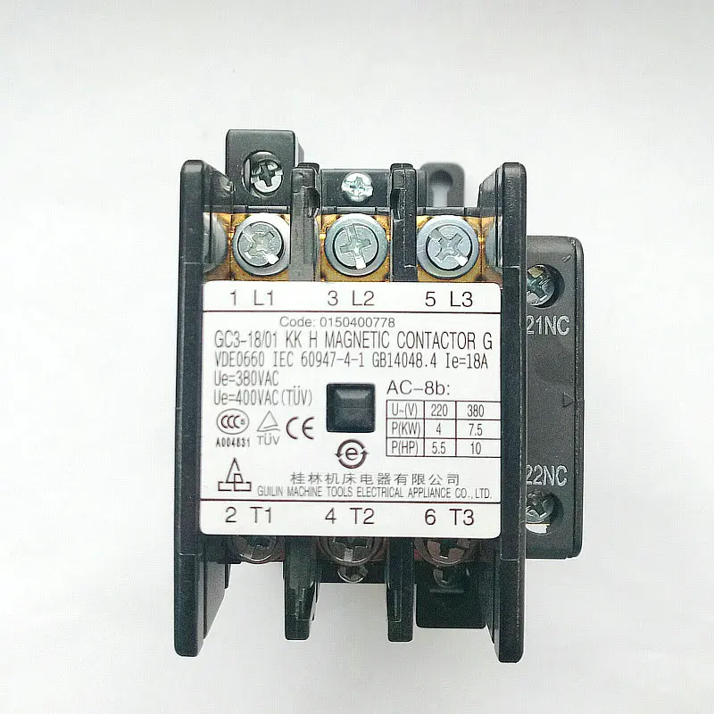 Для Haier кондиционер контактор переменного тока 0150400778 Guilin станка GC3-18 01 KK H 220V первоначально
Для Haier кондиционер контактор переменного тока 0150400778 Guilin станка GC3-18 01 KK H 220V первоначально