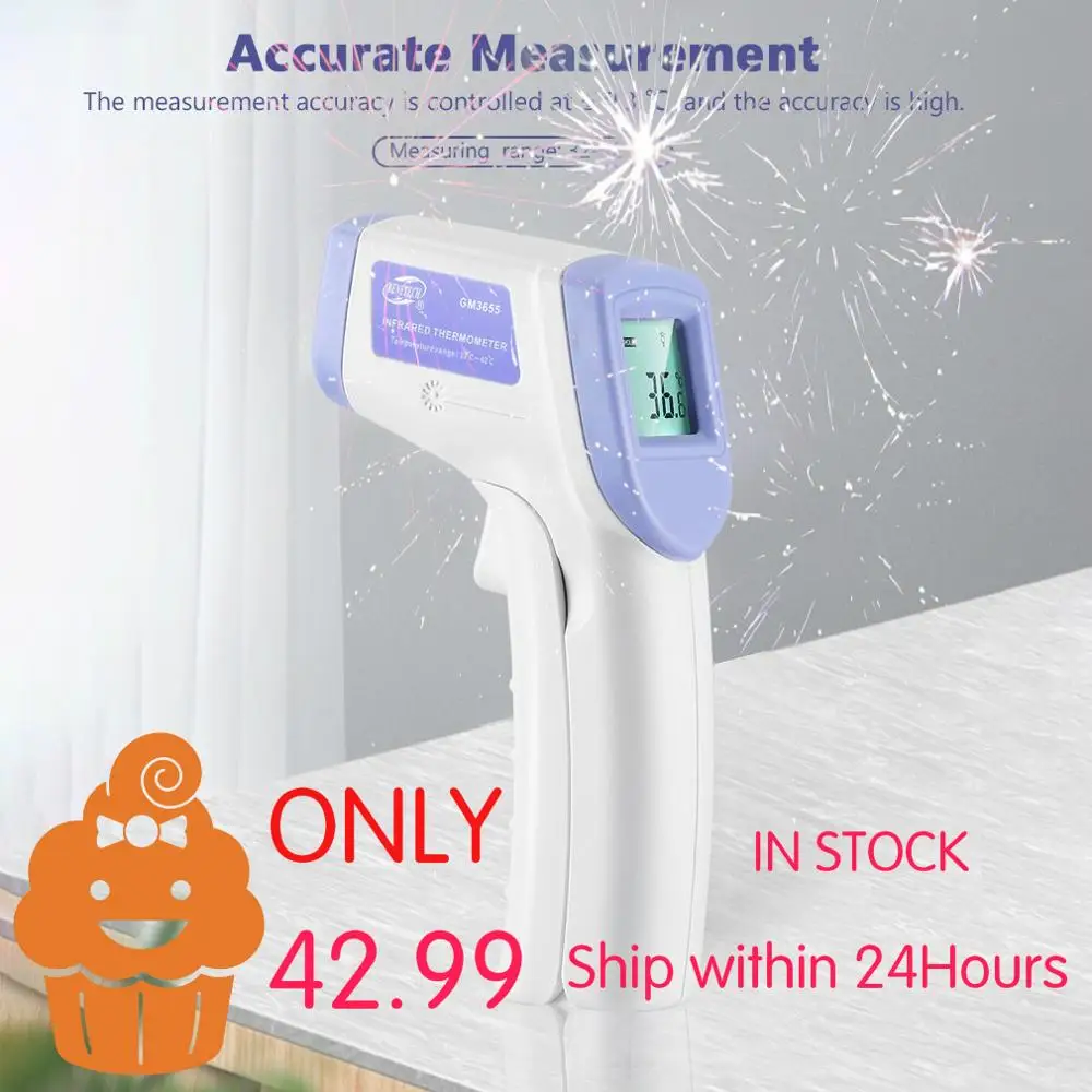 IN Stock!! Forehead Thermometer Non Contact Infrared Thermometer Body Temperature Fever Digital Measure Tool for Baby Adult
IN Stock!! Forehead Thermometer Non Contact Infrared Thermometer Body Temperature Fever Digital Measure Tool for Baby Adult