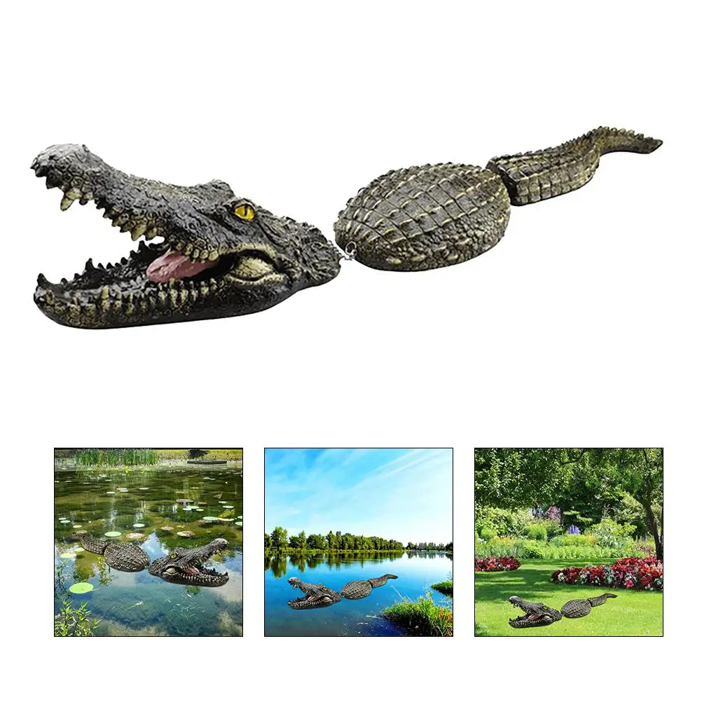 Floating Crocodile Ornament Simulation Alligator Statue Water Decoy for Pool Pond Garden
Floating Crocodile Ornament Simulation Alligator Statue Water Decoy for Pool Pond Garden