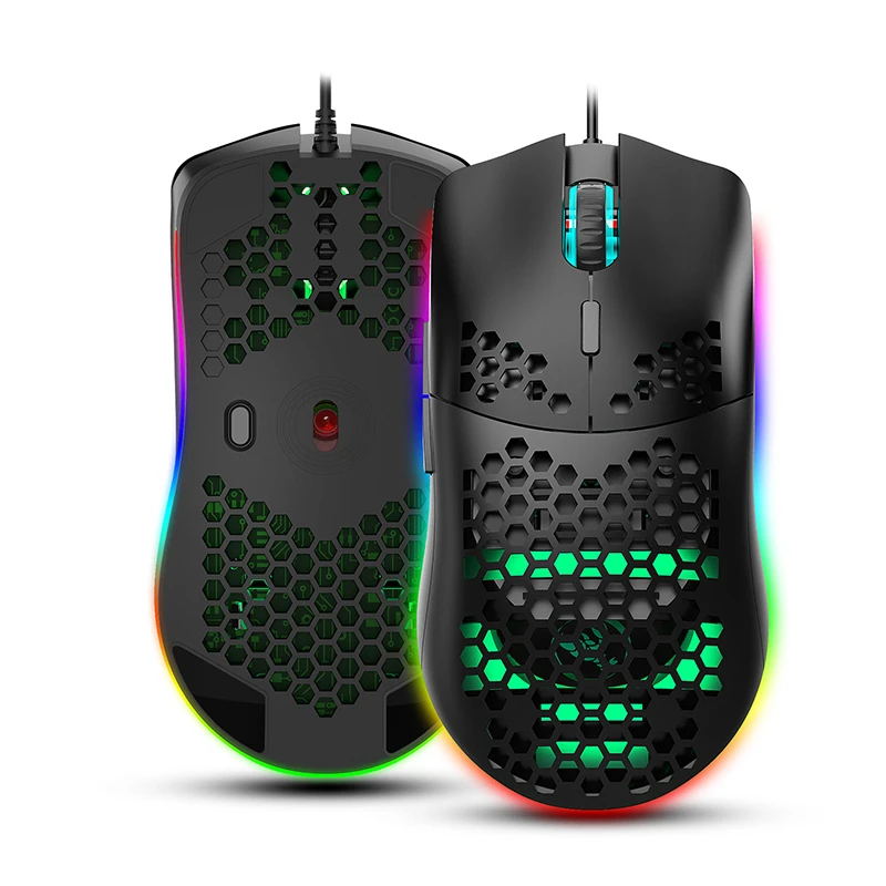 HOT Honeycomb Hollow Mouse 6400dpi Programmable Macro USB Wired Mouse Optical Gaming Mice 6 Buttons RGB Backlit Mouse Gamer
HOT Honeycomb Hollow Mouse 6400dpi Programmable Macro USB Wired Mouse Optical Gaming Mice 6 Buttons RGB Backlit Mouse Gamer