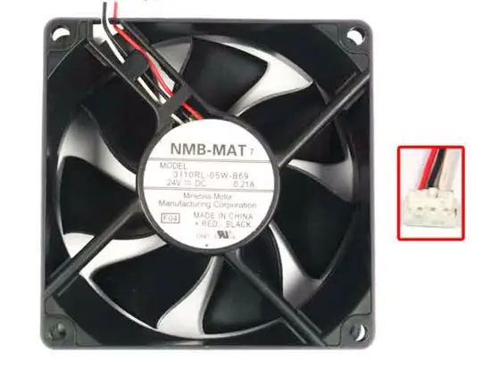 NMB-MAT 3110RL-05W-B69 F04 DC 24V 0.21A 80x80x25 мм вентилятор охлаждения сервера
NMB-MAT 3110RL-05W-B69 F04 DC 24V 0.21A 80x80x25 мм вентилятор охлаждения сервера