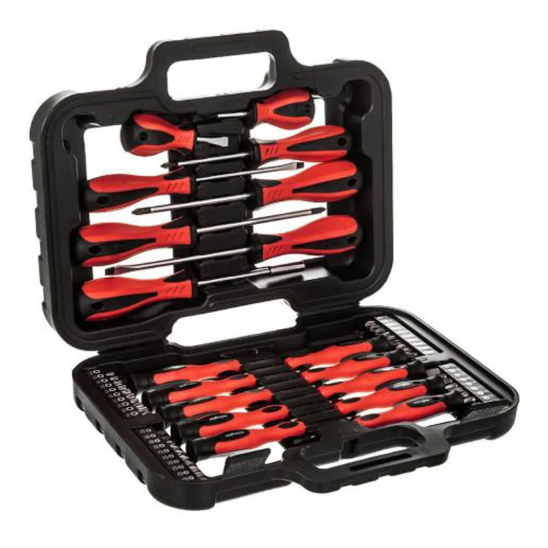 58pcs Screwdriver W/ Precision Bits Set Flat Cross Tips For Mobile Device Repair
58pcs Screwdriver W/ Precision Bits Set Flat Cross Tips For Mobile Device Repair