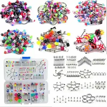105pcs Bulk lots Body Piercing Eyebrow Jewelry Belly Tongue Bar Ring Wholesale
105pcs Bulk lots Body Piercing Eyebrow Jewelry Belly Tongue Bar Ring Wholesale
