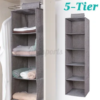 3/4/5-Tier Foldable Hanging Closet Clothes Hanging Organizer Shelf Storage Home Storage Save Space
3/4/5-Tier Foldable Hanging Closet Clothes Hanging Organizer Shelf Storage Home Storage Save Space
