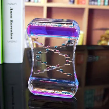 Liquid Motion Bubbler Timer with Dual Spinning Wheels Sensory Toy for Relaxation, Liquid Motion Timer Hourglass Floating Color 
Liquid Motion Bubbler Timer with Dual Spinning Wheels Sensory Toy for Relaxation, Liquid Motion Timer Hourglass Floating Color