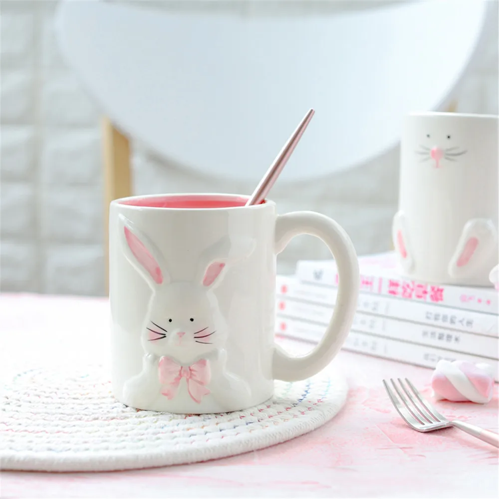Cute Rabbit Ceramic Coffee Mug Breakfast Coffee Milk Tea Cups Creative Large Capacity Drinkware Home Office Lovers Couple Gifts
Cute Rabbit Ceramic Coffee Mug Breakfast Coffee Milk Tea Cups Creative Large Capacity Drinkware Home Office Lovers Couple Gifts