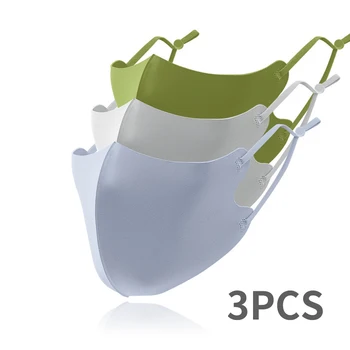 3PCS Ice Silk Masks Washable Anti Dust Allergies Mask Travel Reusable Adjustable earloop straps support long-time usage Cotton 
3PCS Ice Silk Masks Washable Anti Dust Allergies Mask Travel Reusable Adjustable earloop straps support long-time usage Cotton