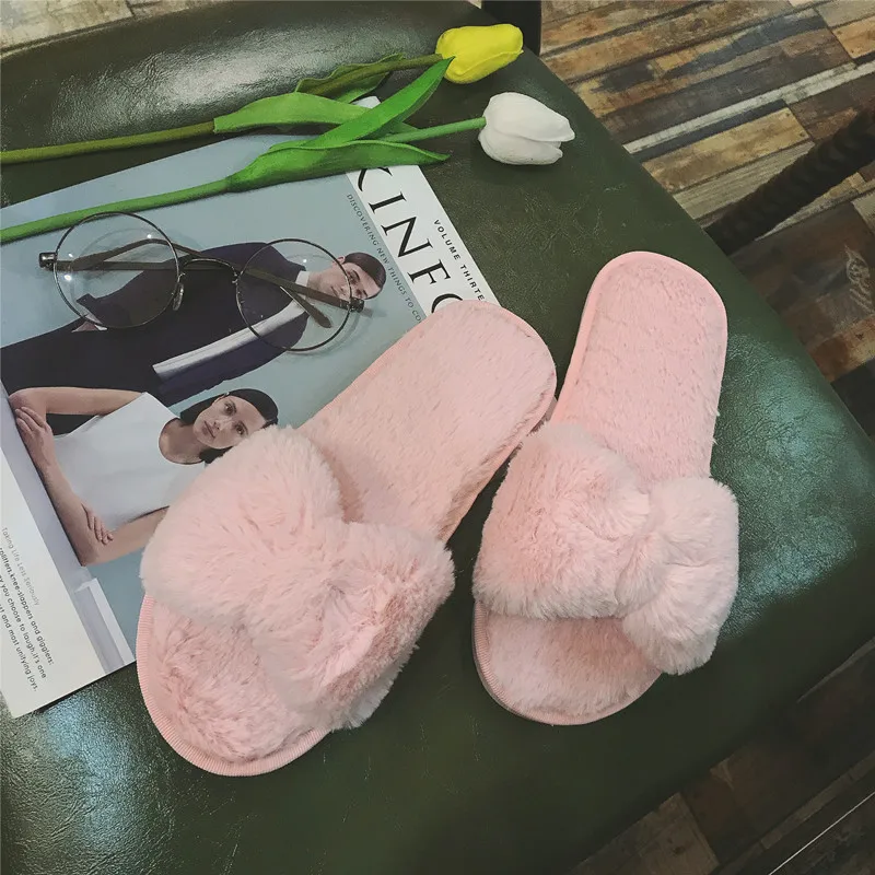 Autumn And Winter New Style Bow Plush Straight Line Cotton Slippers Comfortable Flat round-Toe Household nv cotton slipper Plush
Autumn And Winter New Style Bow Plush Straight Line Cotton Slippers Comfortable Flat round-Toe Household nv cotton slipper Plush