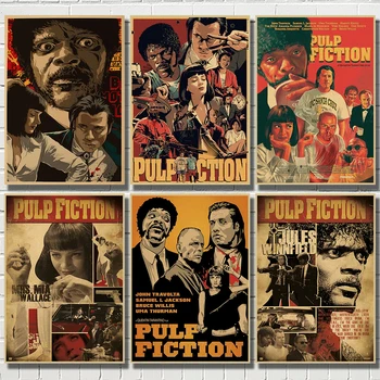 Pulp Fiction Classic Movie Quentin Tarantino Vintage Art Painting Canvas Art Vintage Classic Poster Wall Home Decor
Pulp Fiction Classic Movie Quentin Tarantino Vintage Art Painting Canvas Art Vintage Classic Poster Wall Home Decor