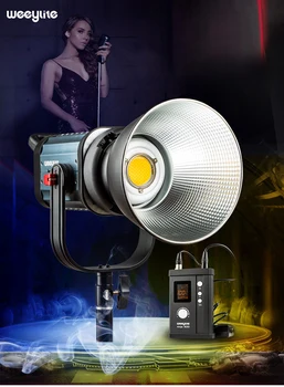 Weeylite ninja400 150W Bi-color 2500k-8500k LCD Panel LED Video Light Continuous Output Bowens Mount Studio Light App Control
Weeylite ninja400 150W Bi-color 2500k-8500k LCD Panel LED Video Light Continuous Output Bowens Mount Studio Light App Control