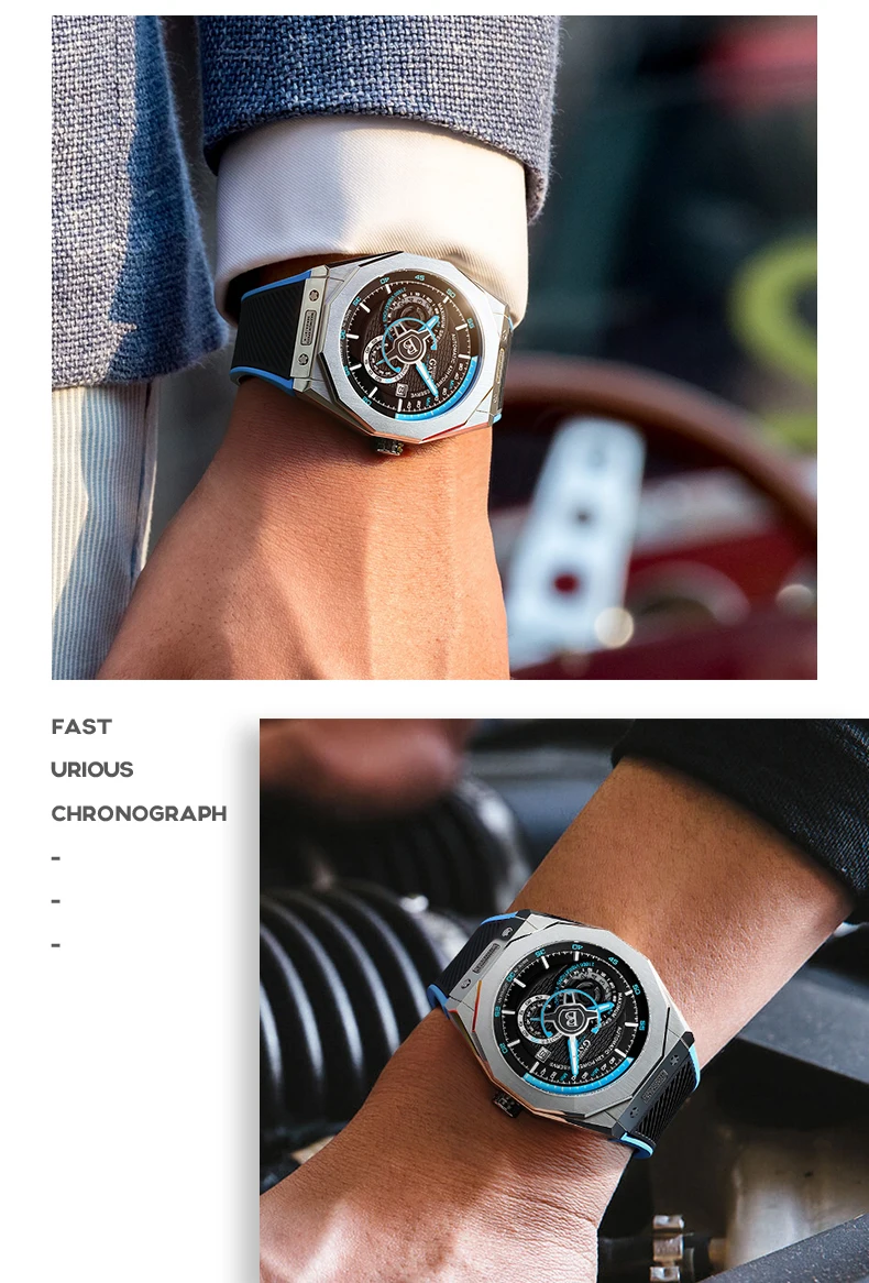 Men Top Brand GATTI Luxury Leather Relogio Masculino Men Top Brand GATTI Luxury Leather Relogio Masculino