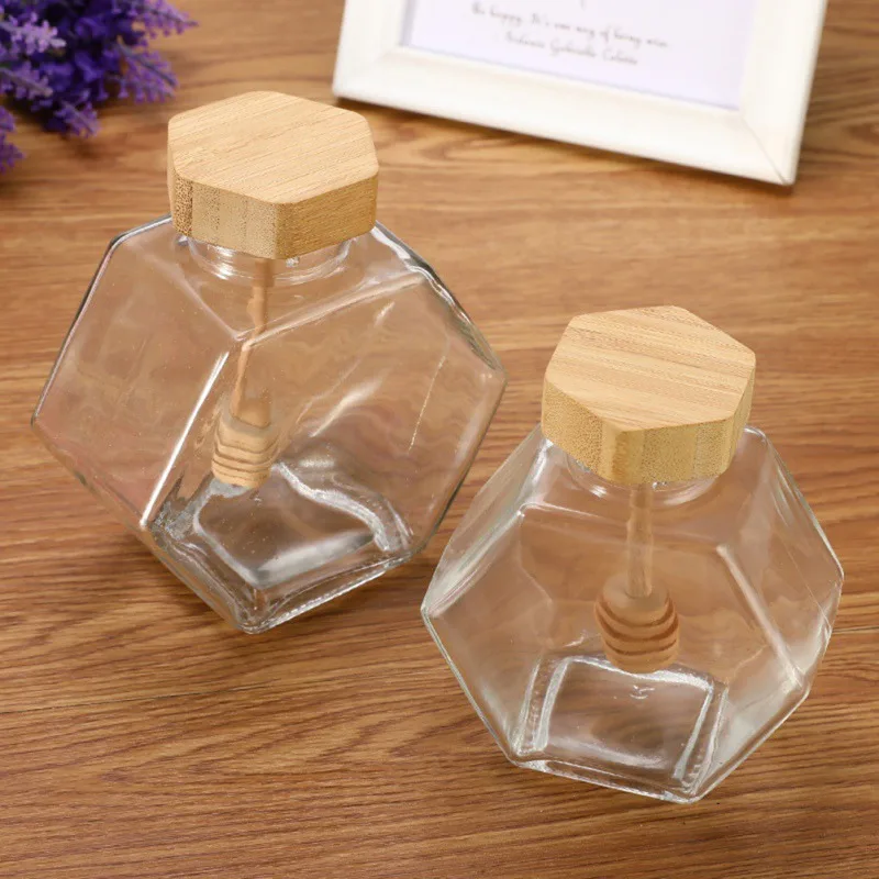 220ML/380ML Mini Small Honey Bottle Container Pot With Wooden Honey Stick Spoon Glass Honey Jar
220ML/380ML Mini Small Honey Bottle Container Pot With Wooden Honey Stick Spoon Glass Honey Jar