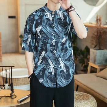 Plus Asian Size L-5XL Shirt For Men Short Sleeves 2020 Summer Chinese Style Fashion Casual Clothes
Plus Asian Size L-5XL Shirt For Men Short Sleeves 2020 Summer Chinese Style Fashion Casual Clothes