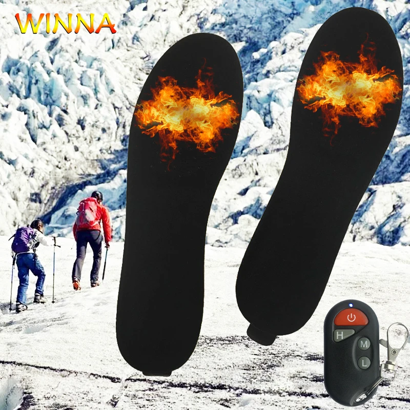 Winter Thermal Electric Heating Insoles with Breathable Design Front Sole Area Heated Pads Foot Warmer for Skiing Camping Hiking
Winter Thermal Electric Heating Insoles with Breathable Design Front Sole Area Heated Pads Foot Warmer for Skiing Camping Hiking