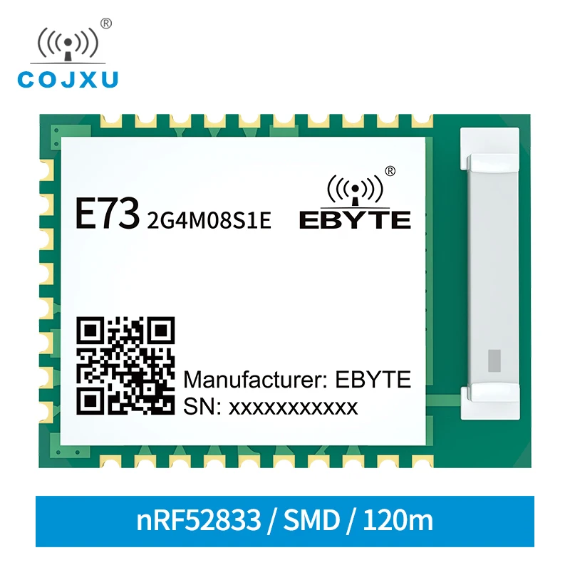 E73-2G4M08S1E nRF52833 module BLE5.1 Zigbee low-power multi-protocol module SMD Wireless Transceiver Transmitter Receiver
E73-2G4M08S1E nRF52833 module BLE5.1 Zigbee low-power multi-protocol module SMD Wireless Transceiver Transmitter Receiver