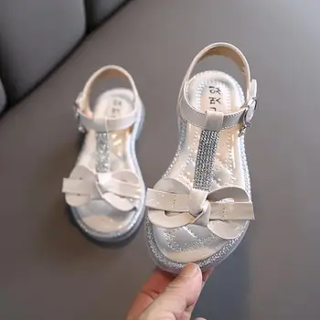 2020 Summer New Girls Sandals Princess Shoes Bowknot Students Rhinestone Flat Sandals Wedding Party Children Beach Shoes
2020 Summer New Girls Sandals Princess Shoes Bowknot Students Rhinestone Flat Sandals Wedding Party Children Beach Shoes