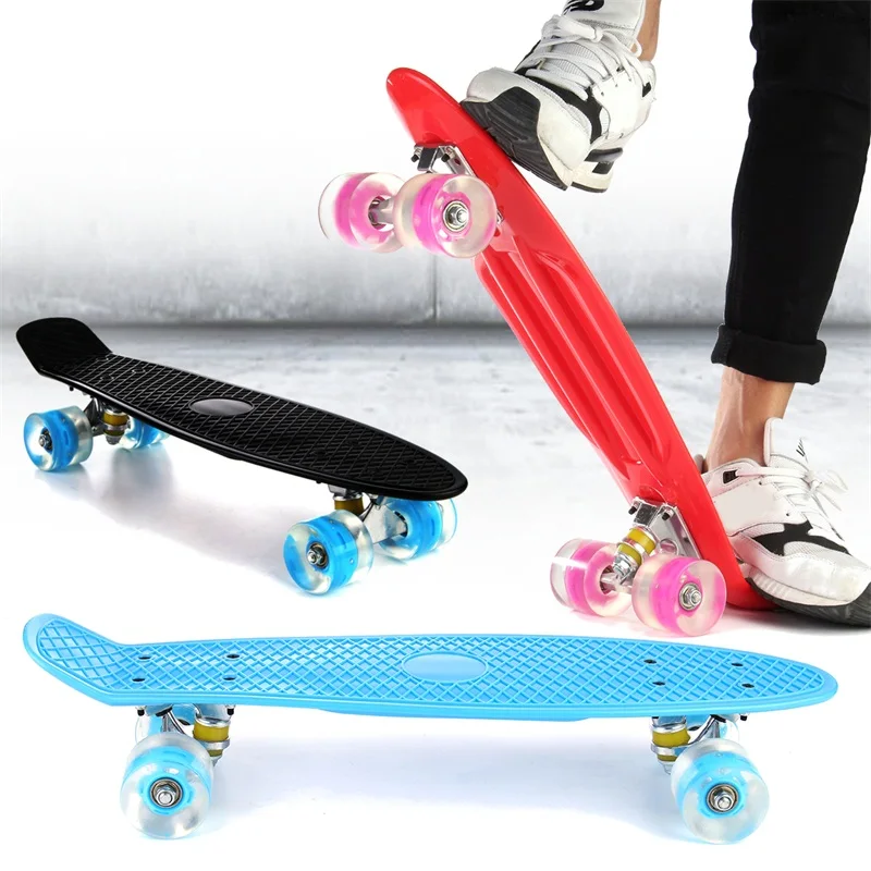 22 Inches Four-wheel Mini Longboard Pastel Color Skate Board skateboard with LED Flashing Wheels Retro Skateboard
22 Inches Four-wheel Mini Longboard Pastel Color Skate Board skateboard with LED Flashing Wheels Retro Skateboard