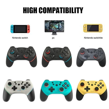 Wireless Double Shock 6-Axis Gyro Turbo Pro Controller Bluetooth Switch Gamepad Joystick for Nintendo Switch Pro Accessories
Wireless Double Shock 6-Axis Gyro Turbo Pro Controller Bluetooth Switch Gamepad Joystick for Nintendo Switch Pro Accessories