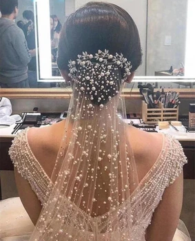 Bridal Wedding Veils with Pearls Cheap Lace White Ivory Tulle Wedding Bridal Veil Elbow Length two Layer Events Formal
Bridal Wedding Veils with Pearls Cheap Lace White Ivory Tulle Wedding Bridal Veil Elbow Length two Layer Events Formal