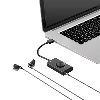 Laptop Speaker USB Audio External Sound Card Adapter Headset Professional Microphone Converter 3D Virtual Channel PC Black
Laptop Speaker USB Audio External Sound Card Adapter Headset Professional Microphone Converter 3D Virtual Channel PC Black