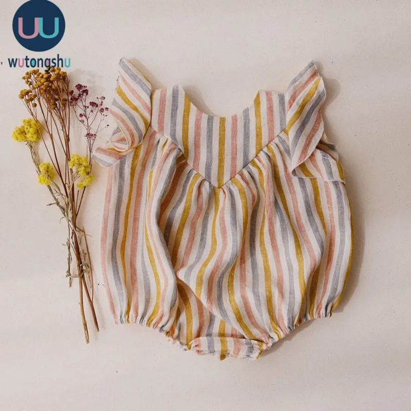 Summer Baby Girl Rompers Vintage Striped Sleeveless Newborn Baby Girl Boy Clothes COTTON&LINEN Baby Girl Outfit One-Pieces
Summer Baby Girl Rompers Vintage Striped Sleeveless Newborn Baby Girl Boy Clothes COTTON&LINEN Baby Girl Outfit One-Pieces