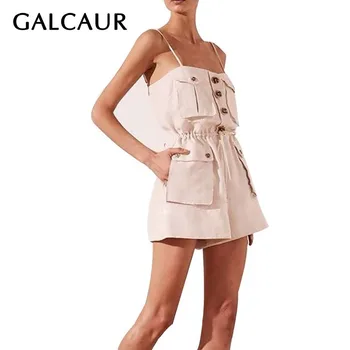 GALCAUR Summer Sleeveless Sexy Women Jumpsuit Off Shoulder High Waist Button Big Size Shorts Female Fashion Clothes 2020 New
GALCAUR Summer Sleeveless Sexy Women Jumpsuit Off Shoulder High Waist Button Big Size Shorts Female Fashion Clothes 2020 New