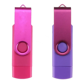 2 Pcs USB Mini Memory Stick 16GB USB 2.0 Memory Flash Drive OTG for Handy PC, Purple & Rose Red
2 Pcs USB Mini Memory Stick 16GB USB 2.0 Memory Flash Drive OTG for Handy PC, Purple & Rose Red