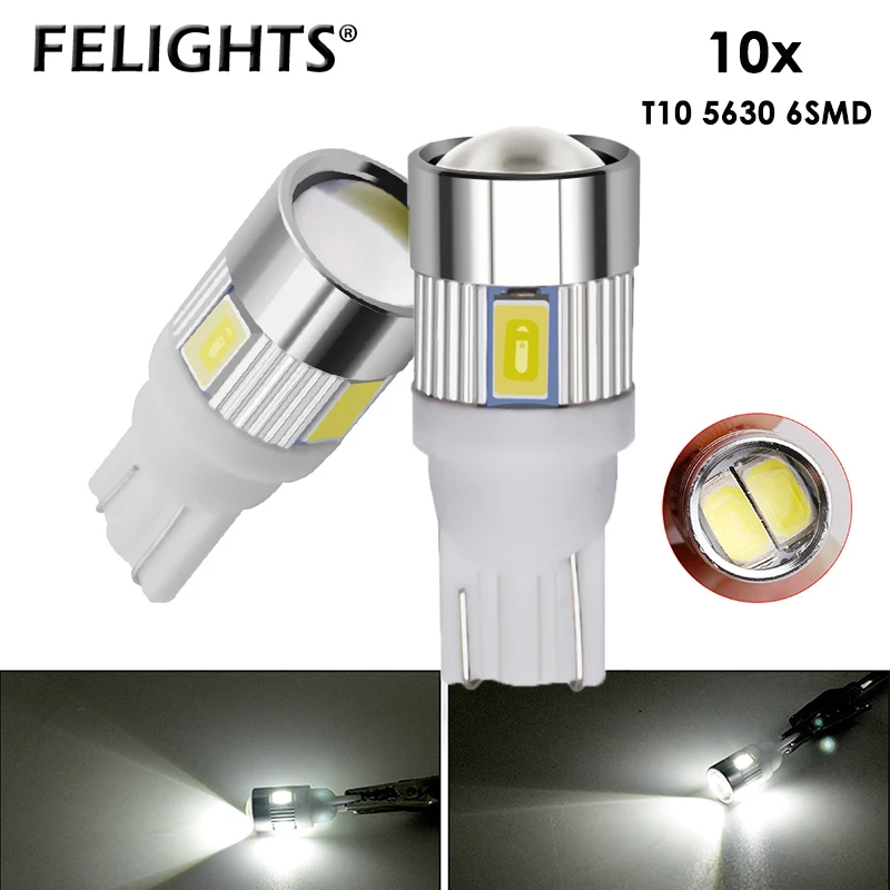 10x T10 W5W LED Bulb Car Clearance Lights Reading Lamp 5630 Auto Interior Vehicle Dome Accessories Trunk Light White Red Yellow
10x T10 W5W LED Bulb Car Clearance Lights Reading Lamp 5630 Auto Interior Vehicle Dome Accessories Trunk Light White Red Yellow