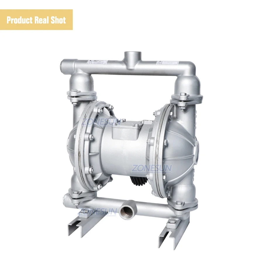 ZONESUN Pneumatic Filling Diaphragm Pump ZS-QBY-K25 Mini Air Operated