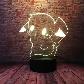 Pikachu Anime Figma Flash Model 3D Illusion Lamp LED 7 Colorful Change Light Pokeball Cartoon Figure Toys 
Pikachu Anime Figma Flash Model 3D Illusion Lamp LED 7 Colorful Change Light Pokeball Cartoon Figure Toys