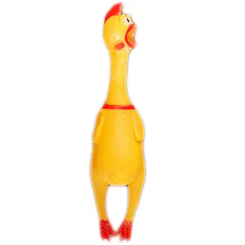 

1pcs Screaming Chicken 17cm/31cm/39cm Whole Creative Tricky Pet Dog Chew Squeak Toy Vent Squeeze Sound Toys Funny Gadgets Gifts