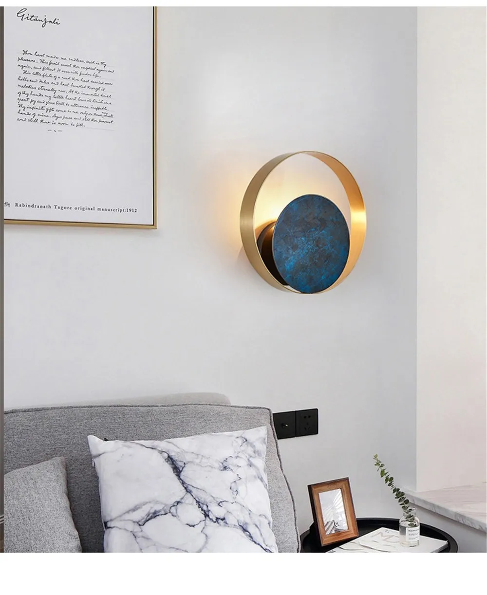 Nordic Modern LED Wall Lamp Loft Decor Sconce Wall Lights Iron Gold Black Bedside Wall Lamp Home Lighting Indoor Luminaire (14)