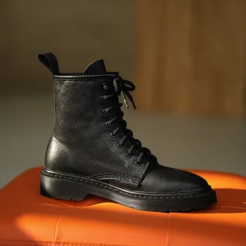 Martin boots fashion Genuine leather Female boots Women's boots The locomotive lace-up Women's shoes Size 34-40
Martin boots fashion Genuine leather Female boots Women's boots The locomotive lace-up Women's shoes Size 34-40