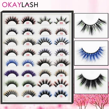 OKAYLASH Cheap Price Halloween Colored False Eyelashes Party Colorful Blue Eye Lashes Costume Party Makeup Color Lash
OKAYLASH Cheap Price Halloween Colored False Eyelashes Party Colorful Blue Eye Lashes Costume Party Makeup Color Lash