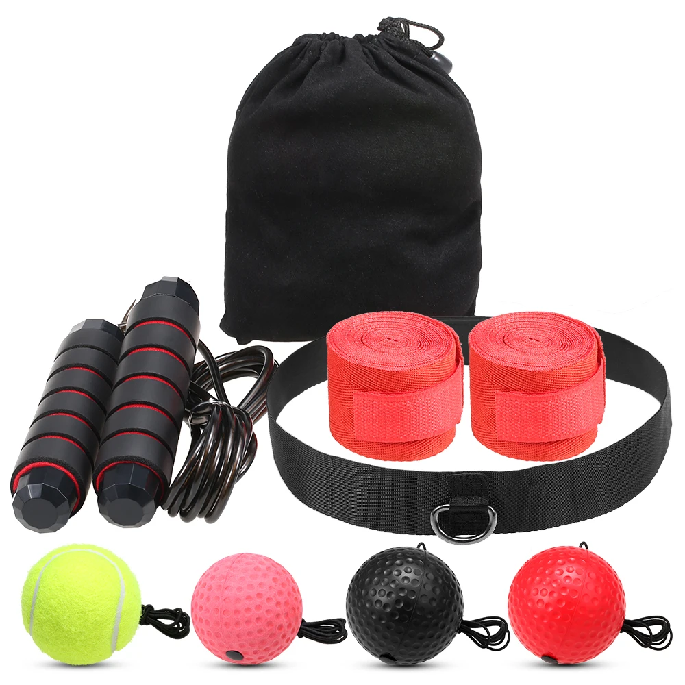 Boxing Exercise Equipment Punching Ball Boxing Ball Set 3 Level Improving Reactions Speed Eye Boxing Hand Wraps
Boxing Exercise Equipment Punching Ball Boxing Ball Set 3 Level Improving Reactions Speed Eye Boxing Hand Wraps