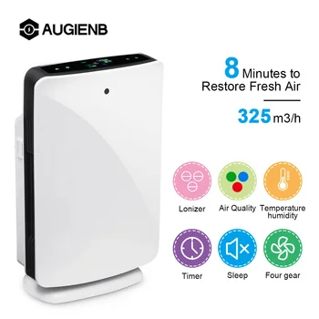 AUGIENB Home Office Air Purifier True HEPA Filter Odor Allergies Remover for Smoke, Dust, VOCs, Pollen, Pet Dander,PM2.5
AUGIENB Home Office Air Purifier True HEPA Filter Odor Allergies Remover for Smoke, Dust, VOCs, Pollen, Pet Dander,PM2.5