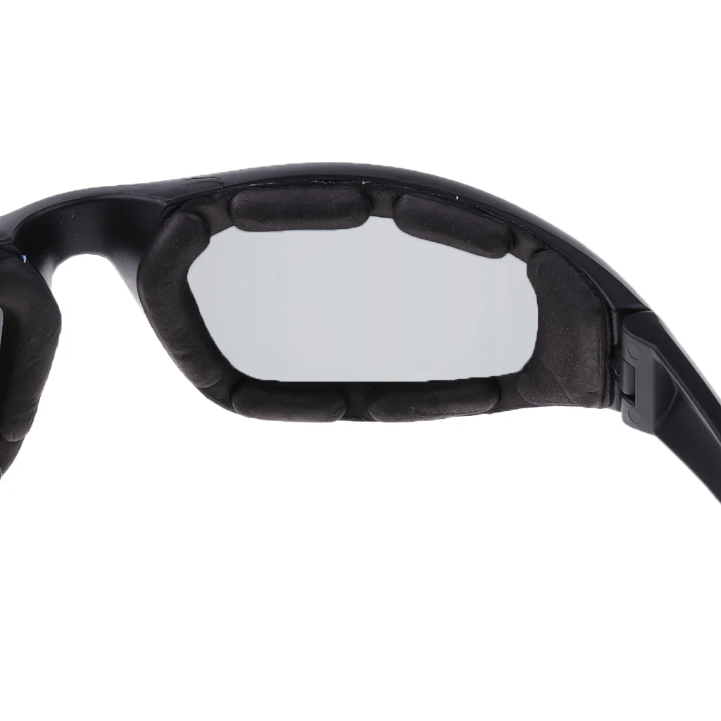 Motorcycle Windproof Dustproof Riding Glasses Padded Comfortable Gray/Clear Motorcycle Windproof Dustproof Riding Glasses Padded Comfortable Gray/Clear