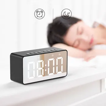 Portable Speaker Alarm Clock with Bluetooth Speaker Wireless Stereo Speaker MicroUSB TF Card Mirror Alarm Clock Home Decorations
Portable Speaker Alarm Clock with Bluetooth Speaker Wireless Stereo Speaker MicroUSB TF Card Mirror Alarm Clock Home Decorations