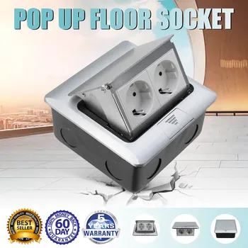 All Aluminum Silver Panel -Up Table Floor Socket 16A Russia Spain EU Standard Power socket 2 Way Electrical Outlet
All Aluminum Silver Panel -Up Table Floor Socket 16A Russia Spain EU Standard Power socket 2 Way Electrical Outlet