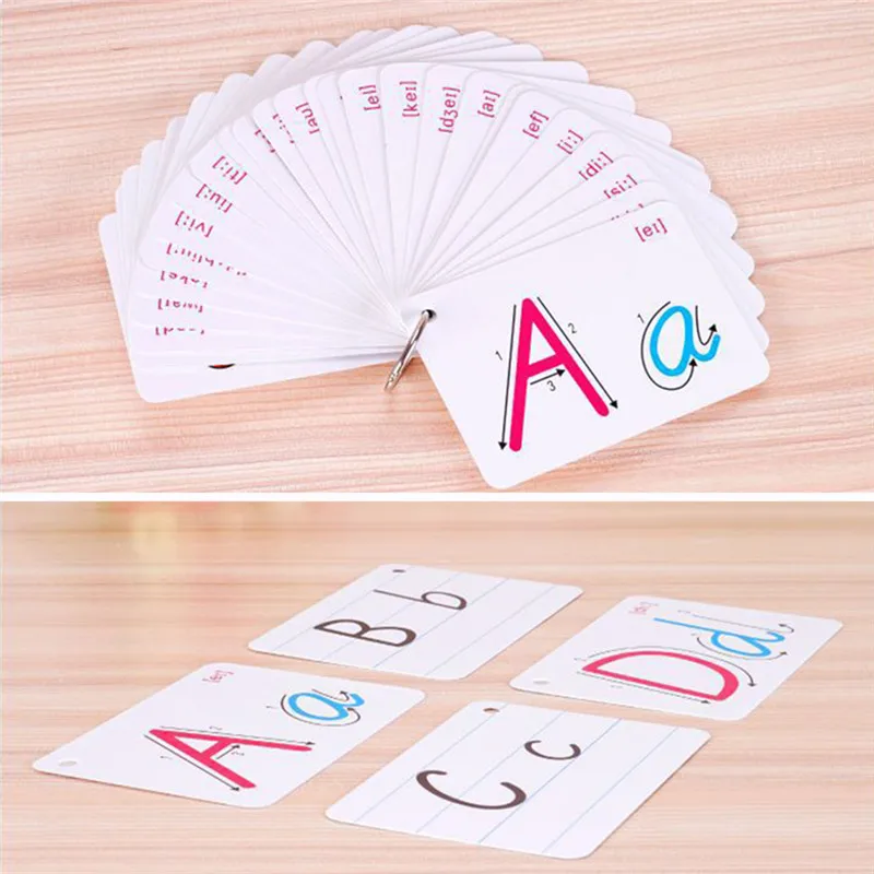 26 Letter English Flash Card Handwritten Montessori Early Development Learning Educational Toy For Children Kid Gift With Buckle
26 Letter English Flash Card Handwritten Montessori Early Development Learning Educational Toy For Children Kid Gift With Buckle